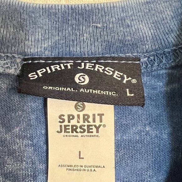 Spirit Jersey Hawaii Aloha Rainbow Blue Acid Wash Long Sleeve Shirt Adult L USA - Picture 5 of 8